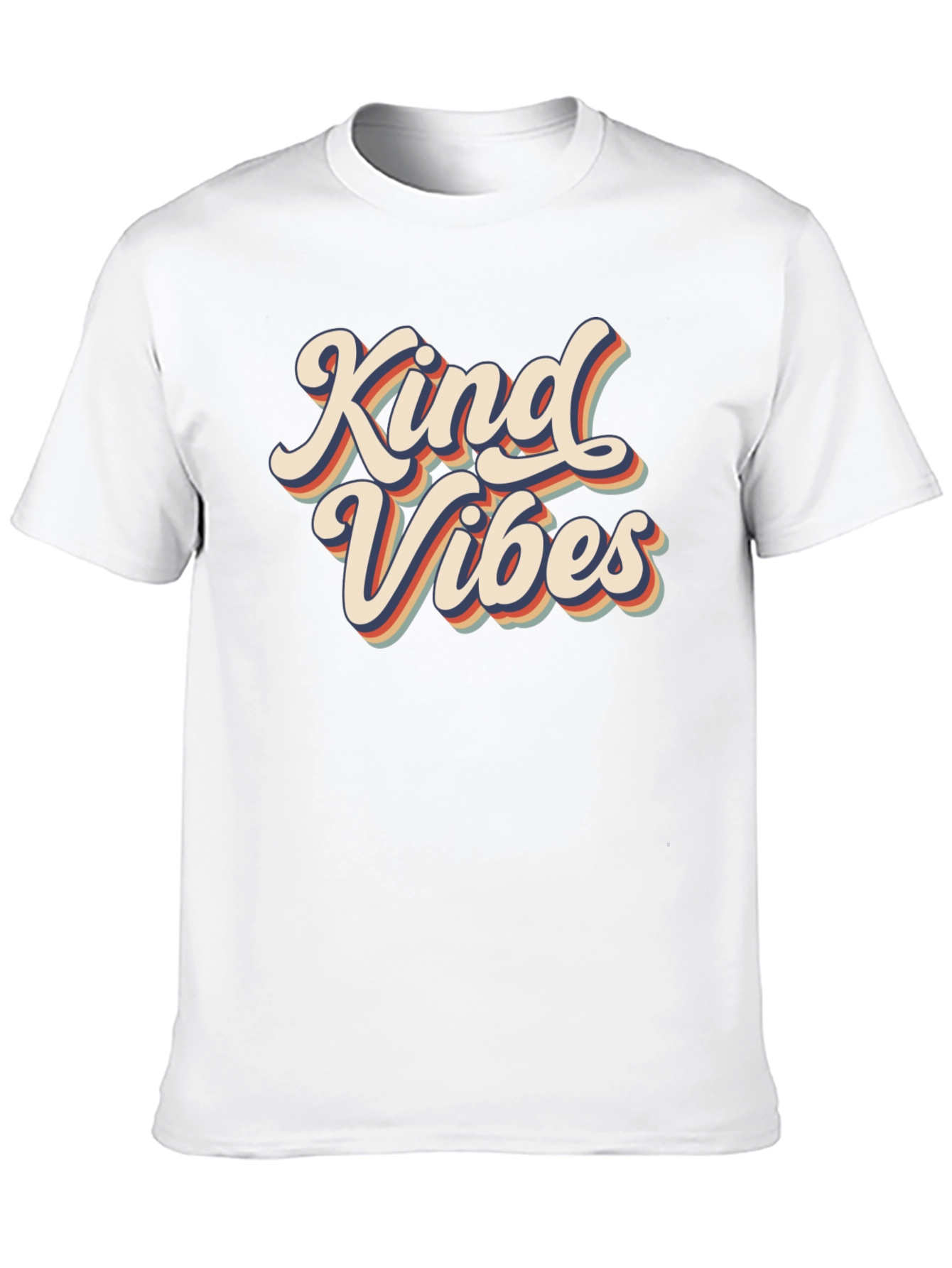 Kind Vibes Retro Graphic Tee - Black