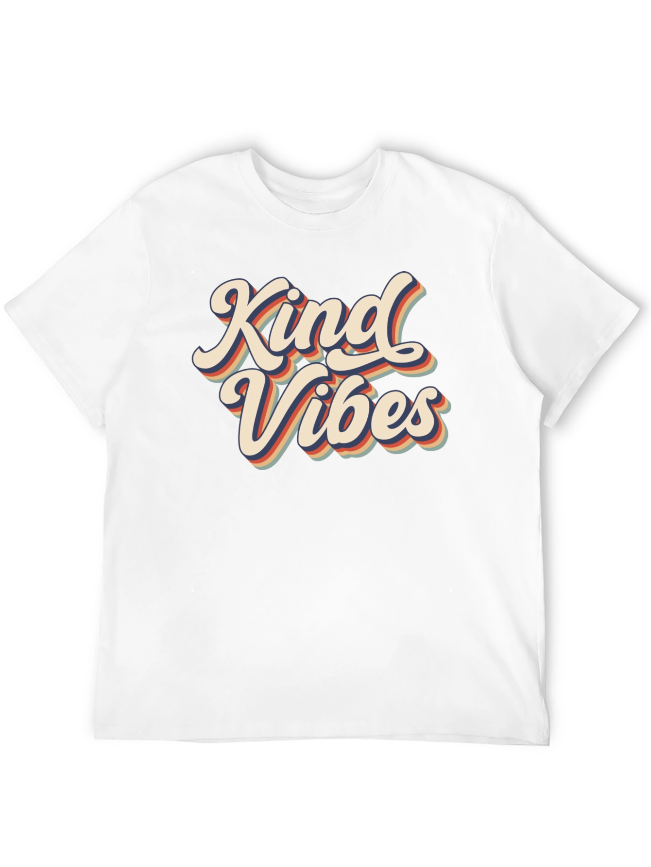 Kind Vibes Retro Graphic Tee - Black