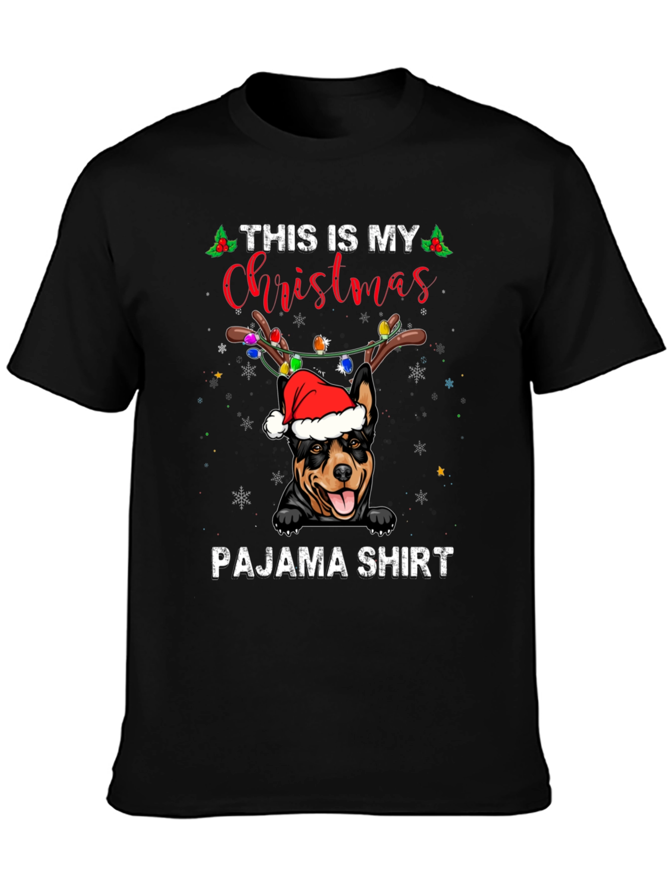 Christmas Dog Pajama T-Shirt