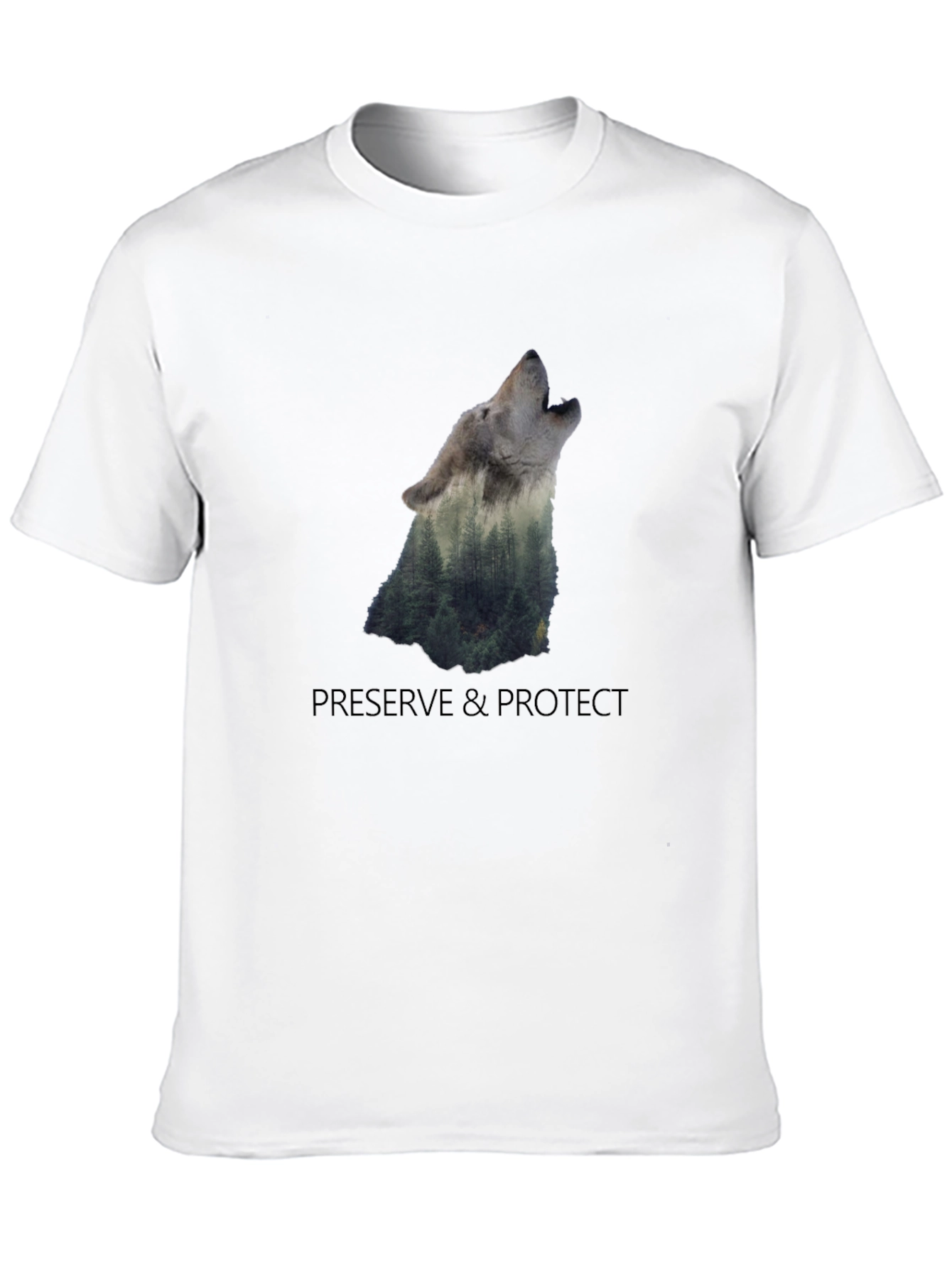 Nature Wolf Graphic Tee - Preserve & Protect
