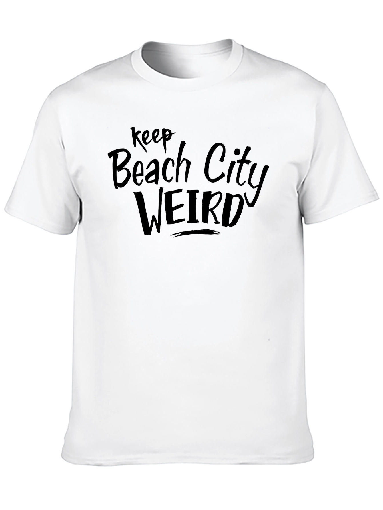 Keep Beach City Weird Graphic Tee - Black