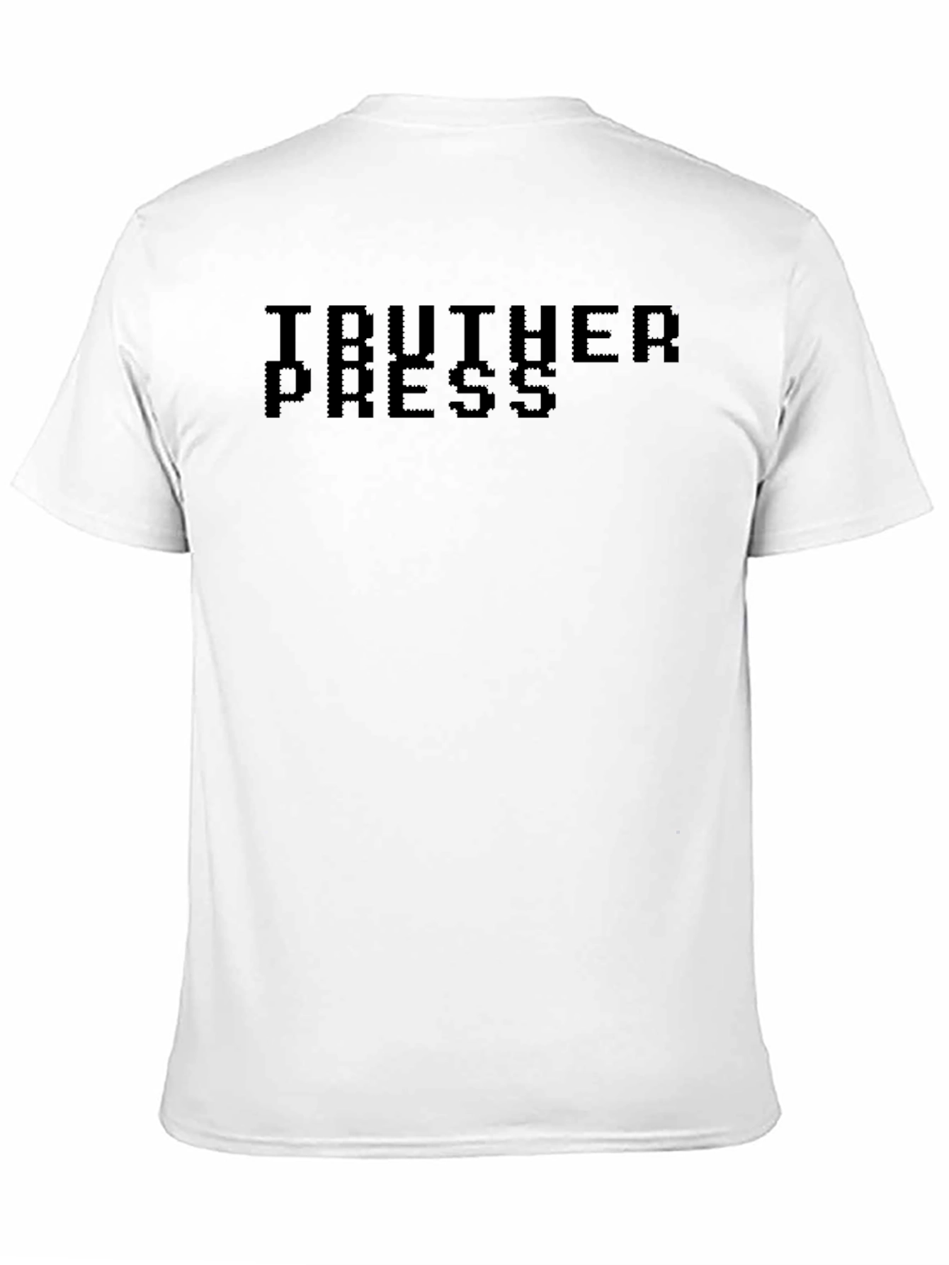 TRUTHER PRESS Pixelated Black T-Shirt