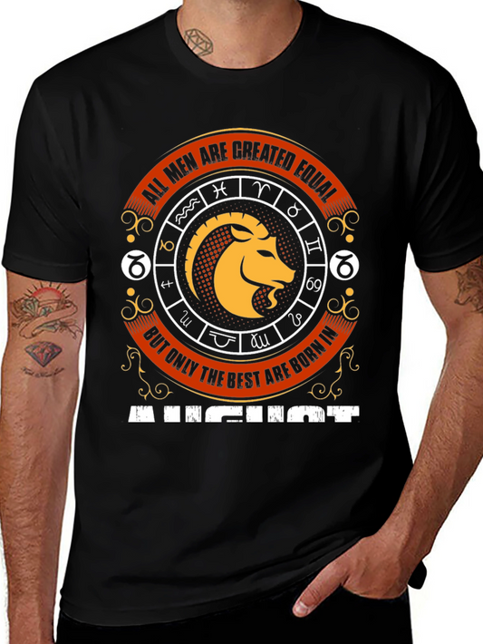 August Born Zodiac T-Shirt - All Men Created Equal