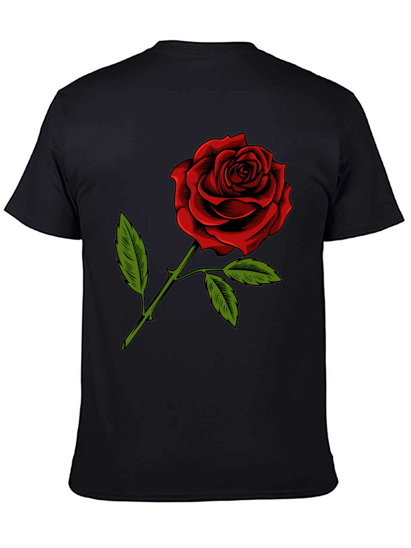 Red Rose Graphic T-Shirt - Classic Floral Design