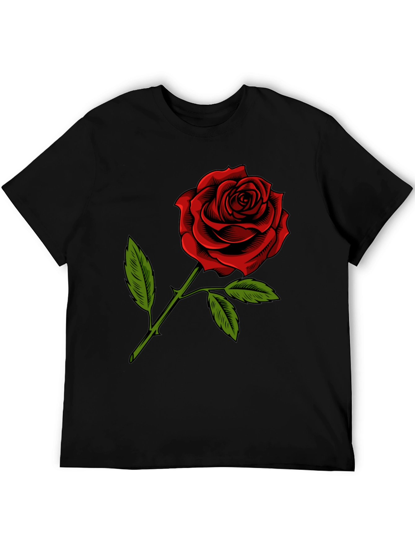 Red Rose Graphic T-Shirt - Classic Floral Design