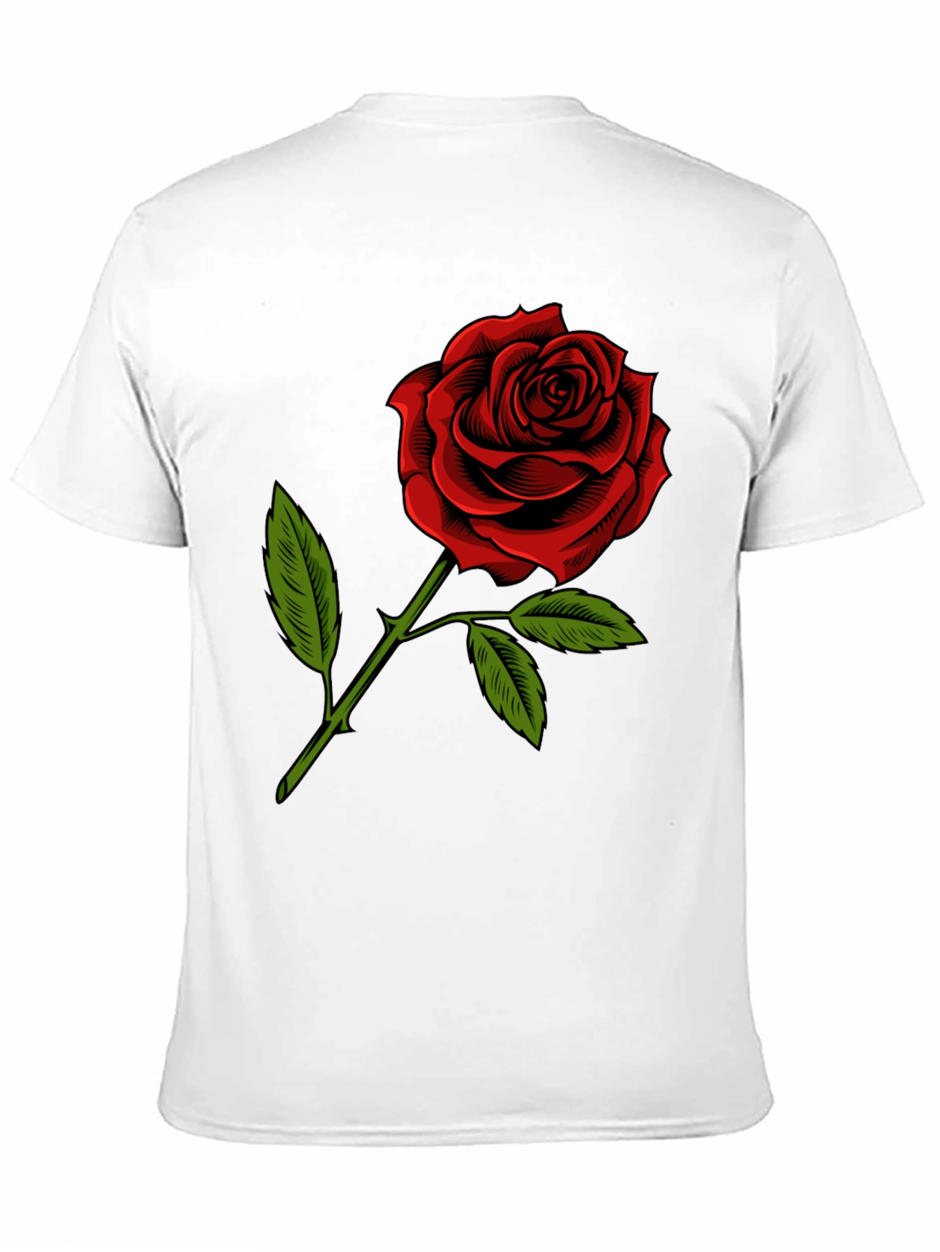 Red Rose Graphic T-Shirt - Classic Floral Design