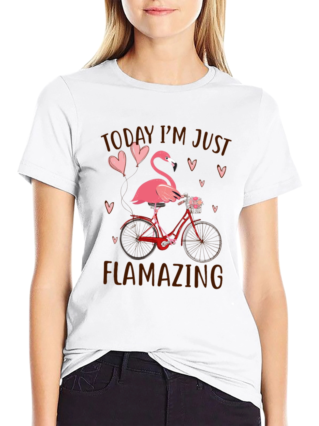Flamazing Flamingo Bicycle Graphic Tee