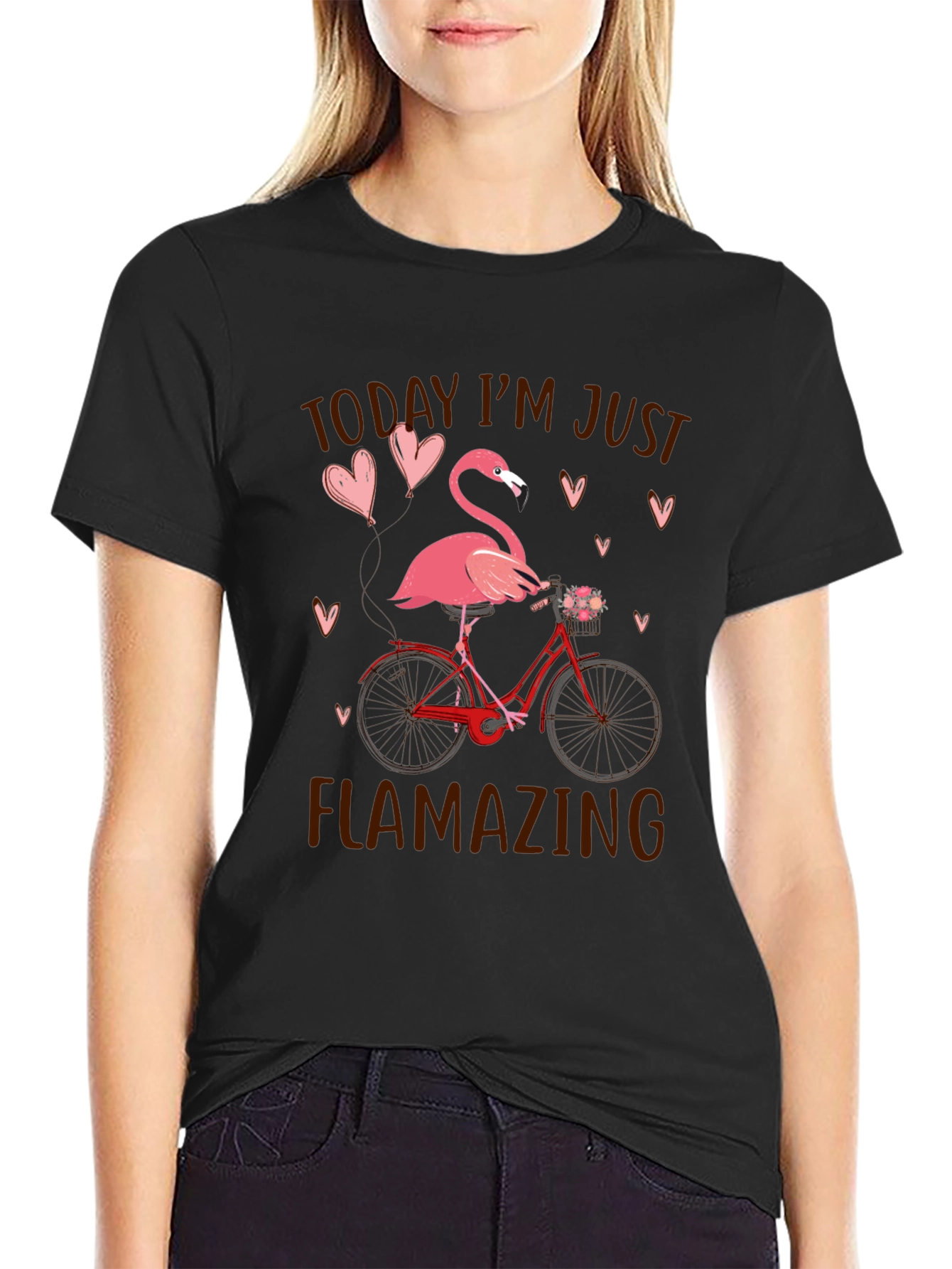 Flamazing Flamingo Bicycle Graphic Tee