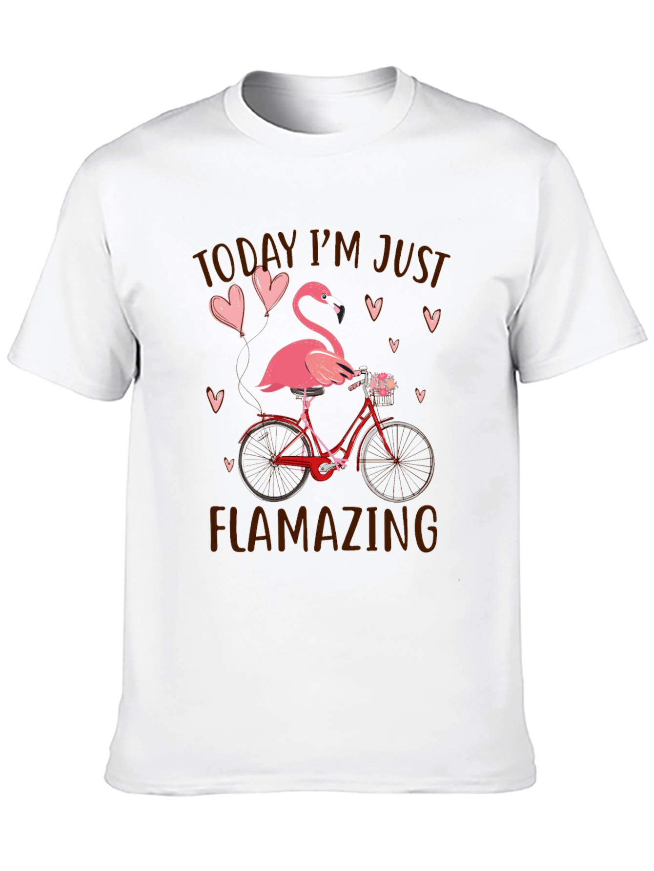 Flamazing Flamingo Bicycle Graphic Tee