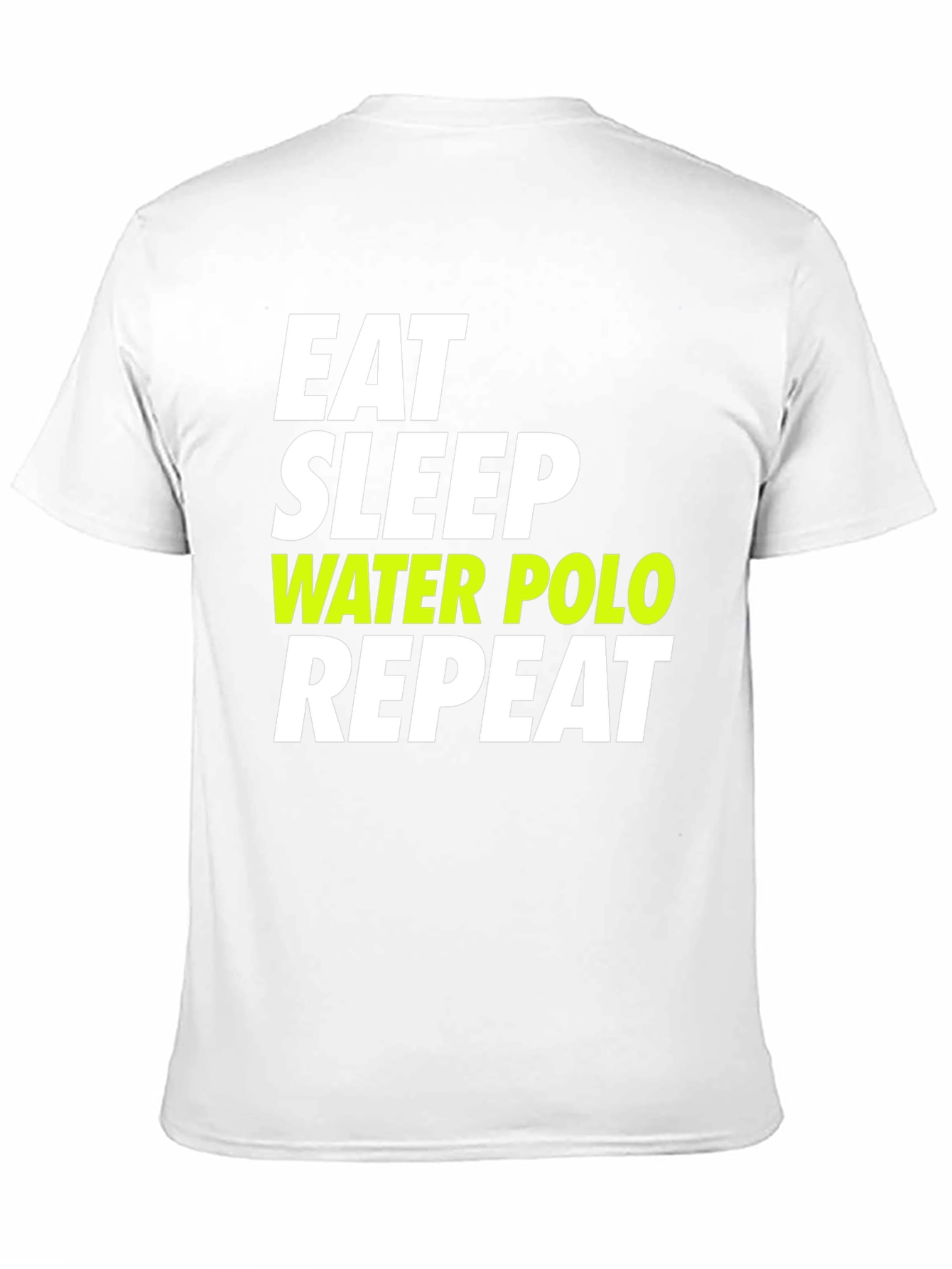 Eat Sleep Water Polo Repeat Black T-Shirt