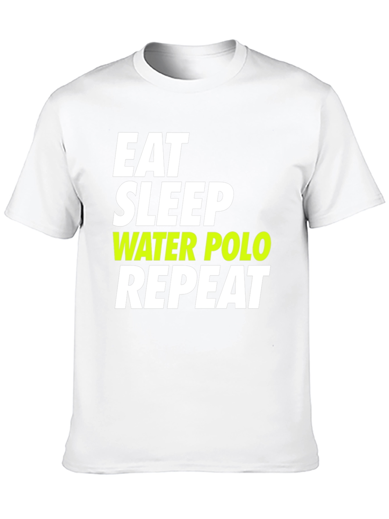 Eat Sleep Water Polo Repeat Black T-Shirt