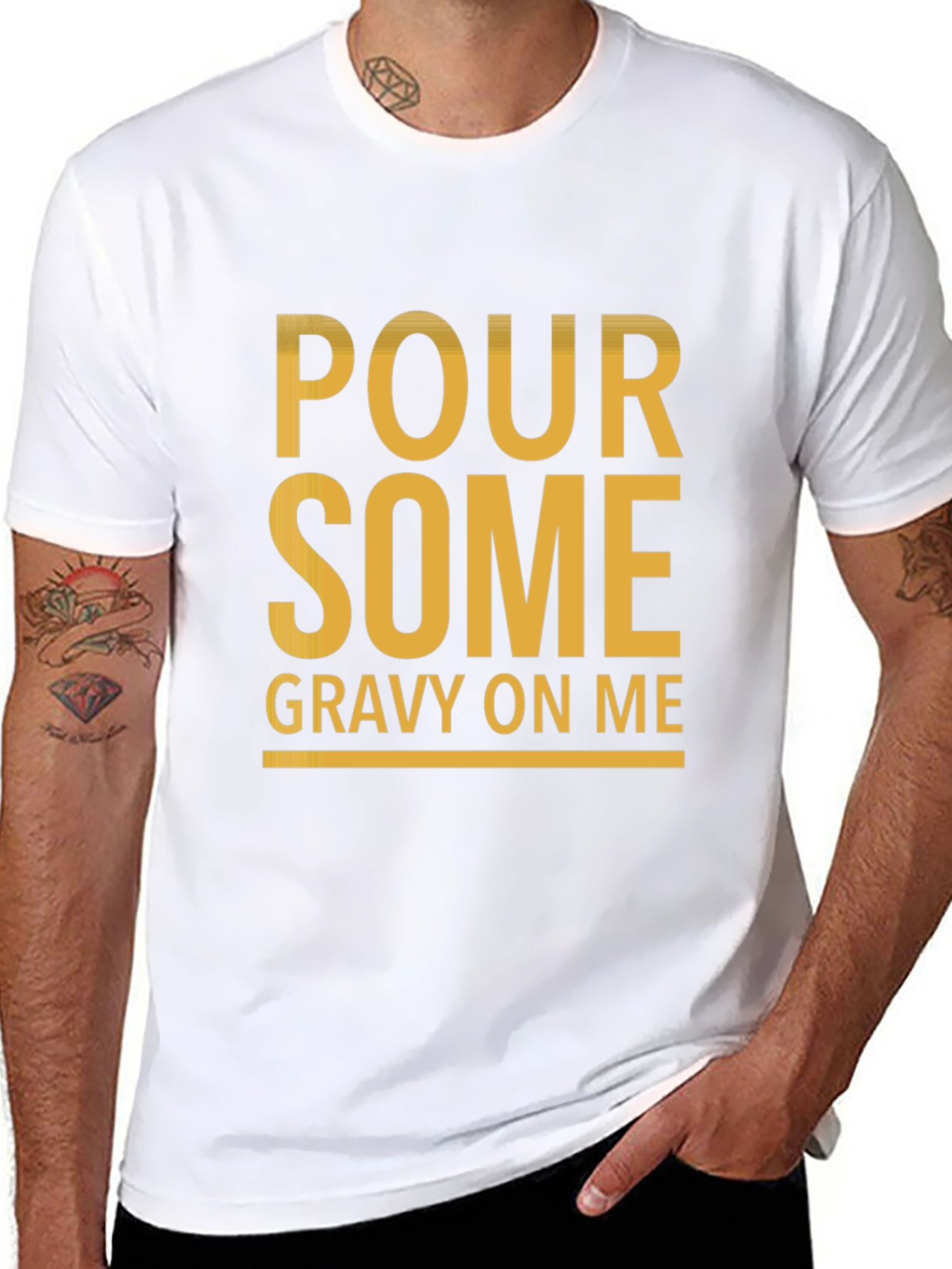 Pour Some Gravy On Me Funny Graphic Tee
