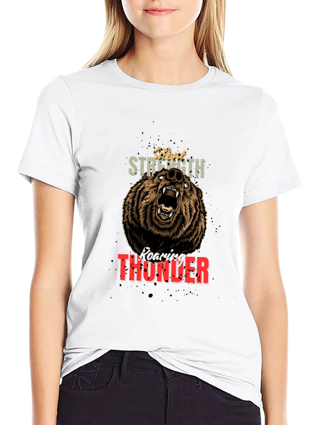 Roaring Thunder Bear Graphic Tee