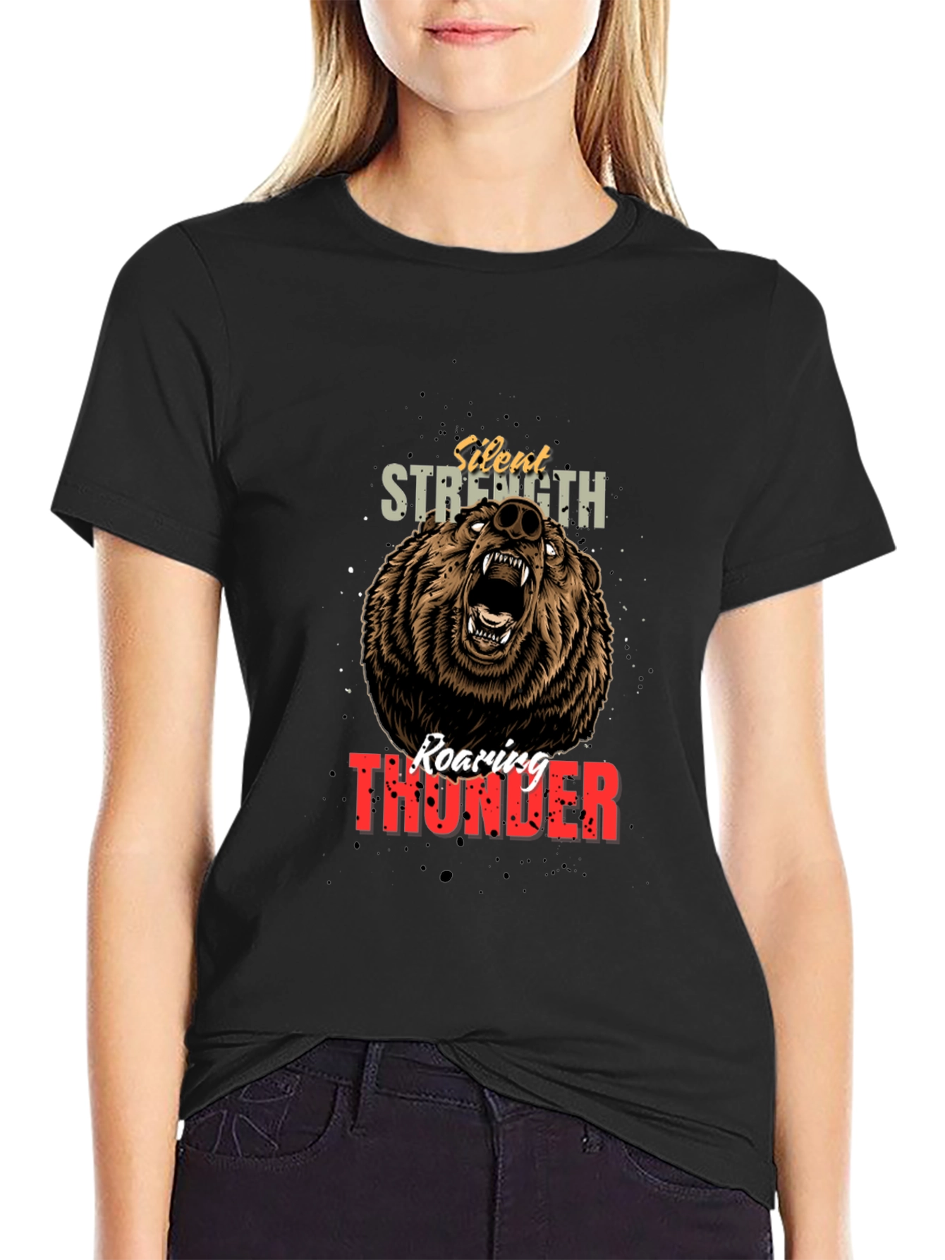 Roaring Thunder Bear Graphic Tee