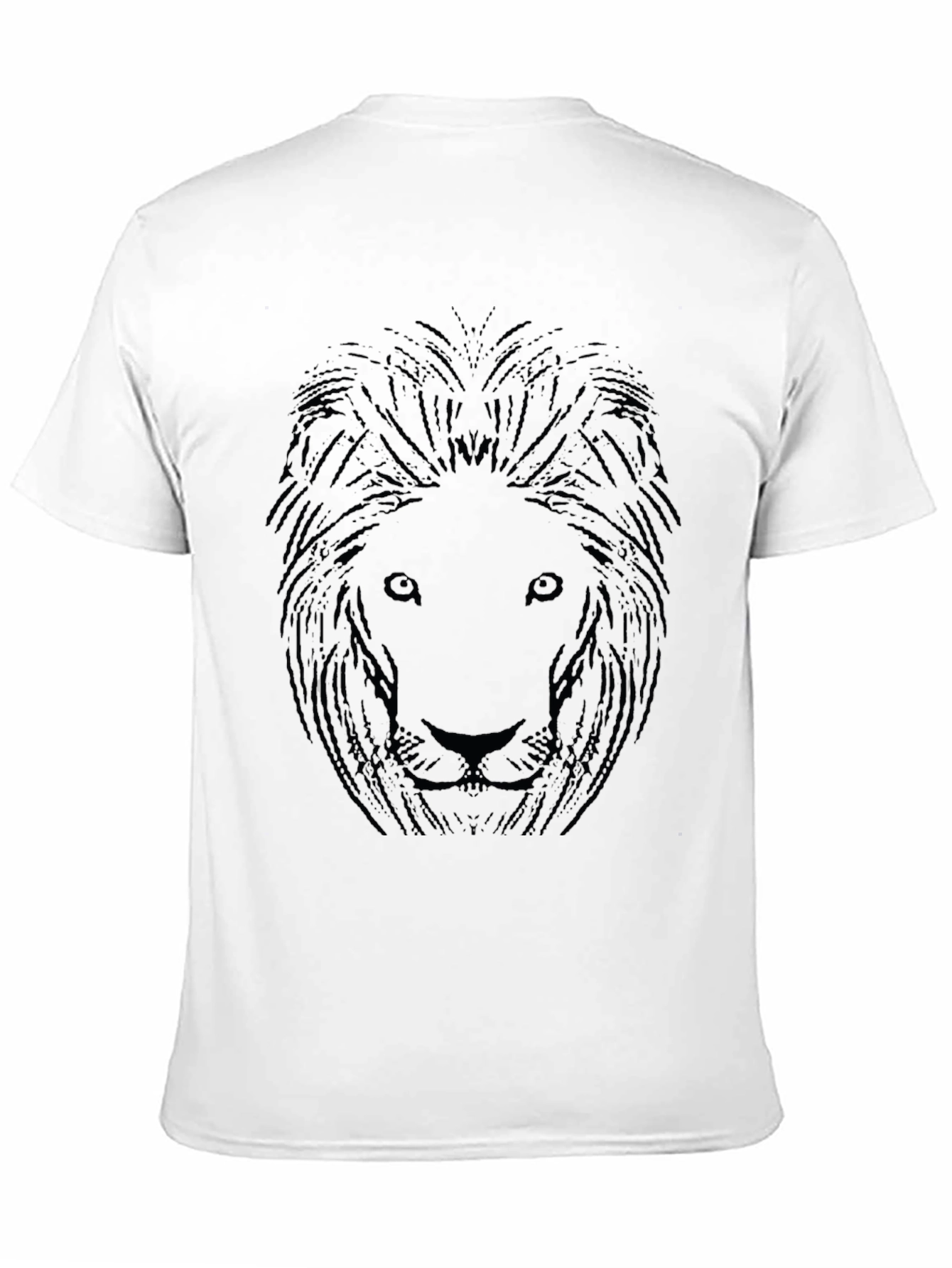 Lion Graphic Black T-Shirt for Men