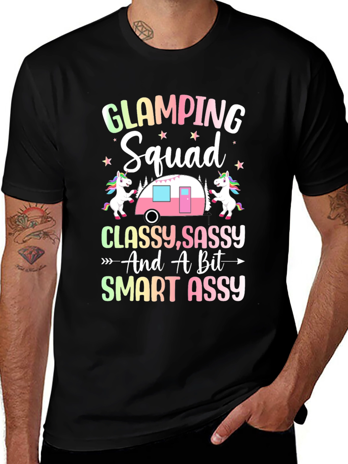 Glamping Squad Graphic T-Shirt