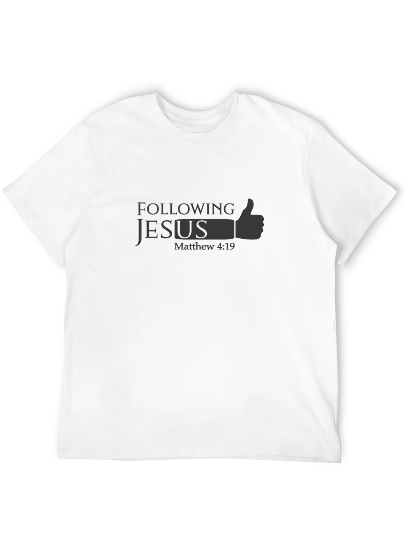 Following Jesus T-Shirt - Matthew 4:19 Religious Graphic Tee