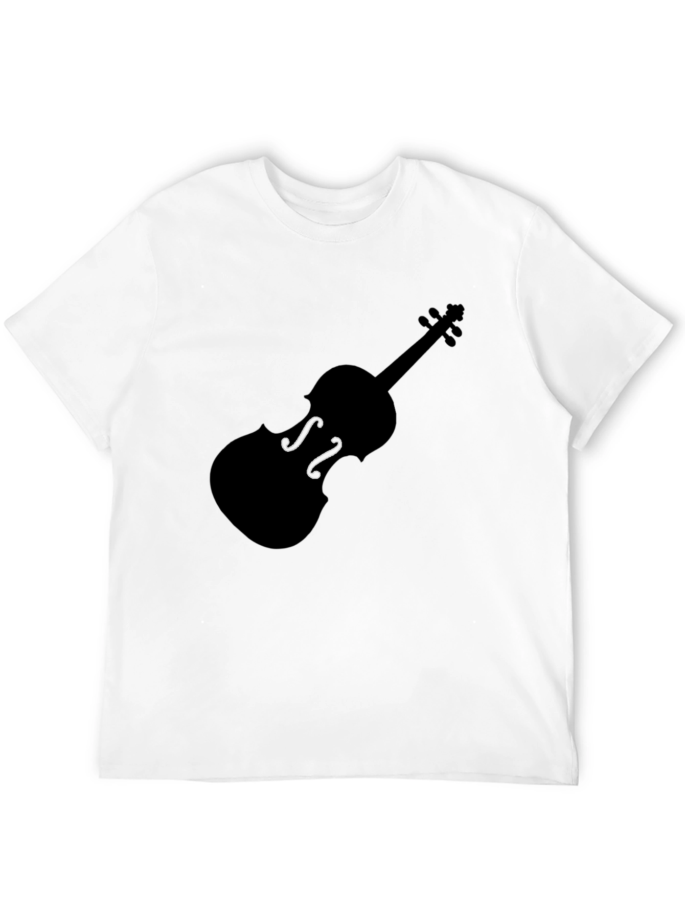 Violin Graphic Tee - Black Music Lover T-Shirt