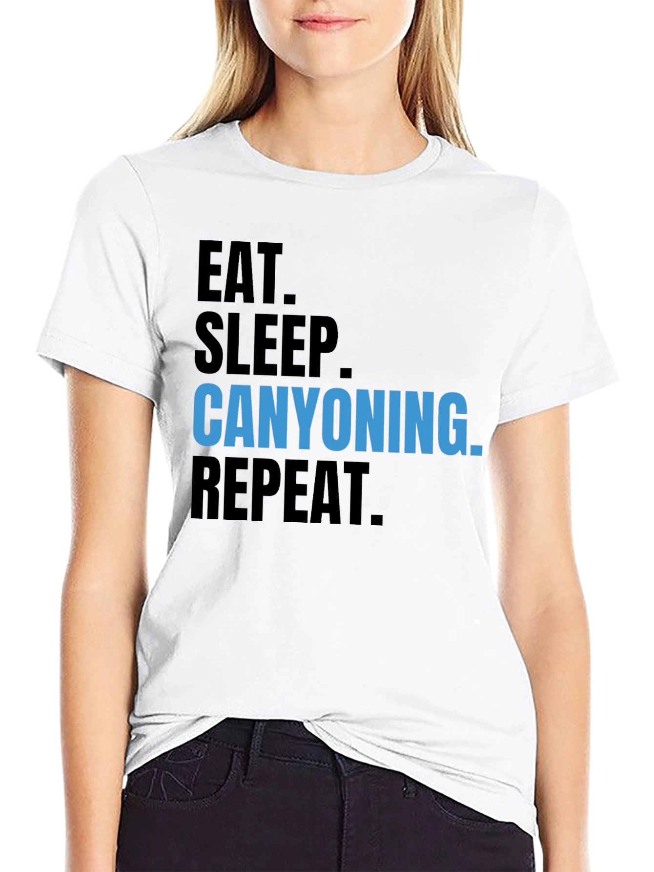 Canyoning T-Shirt - Eat Sleep Repeat!