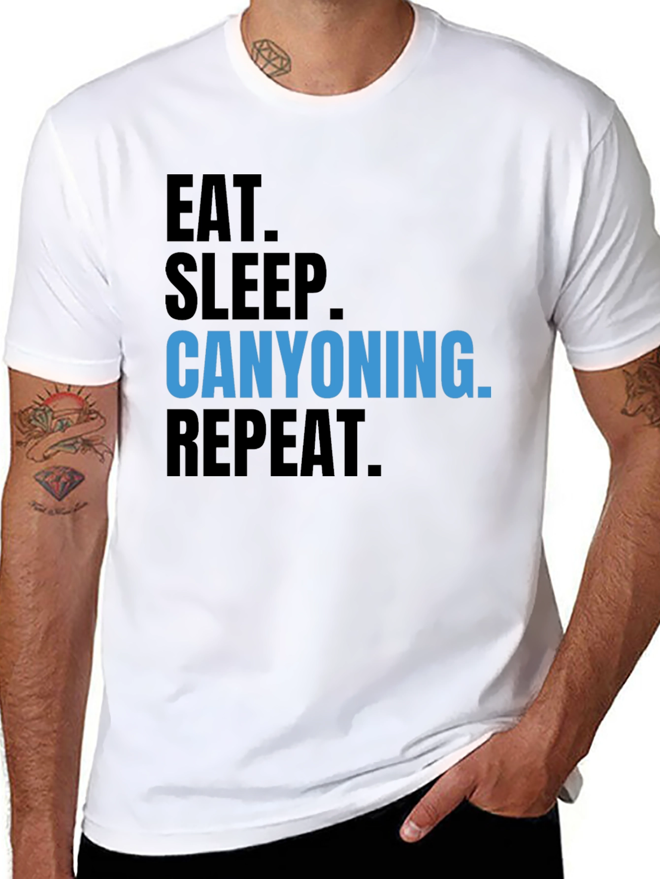 Canyoning T-Shirt - Eat Sleep Repeat!