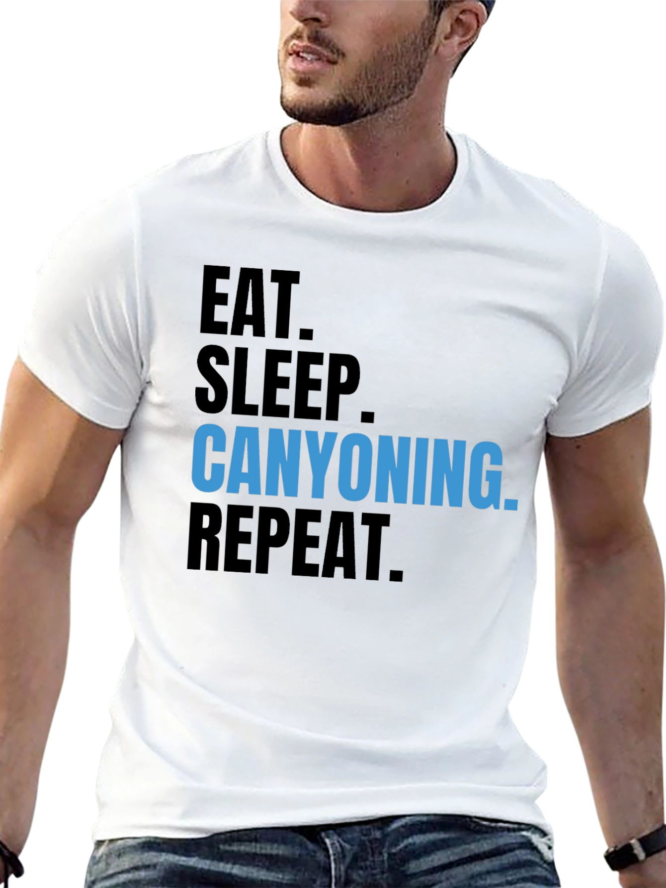 Canyoning T-Shirt - Eat Sleep Repeat!