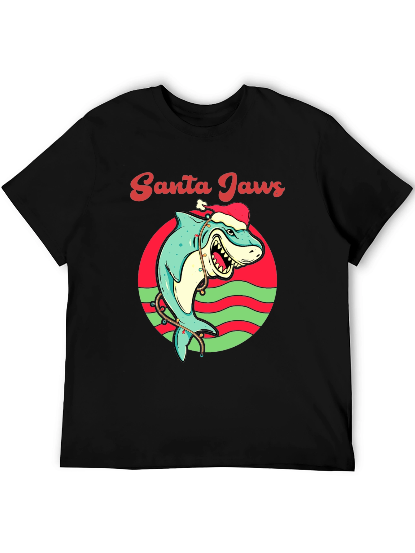 Santa Jaws Christmas T-Shirt