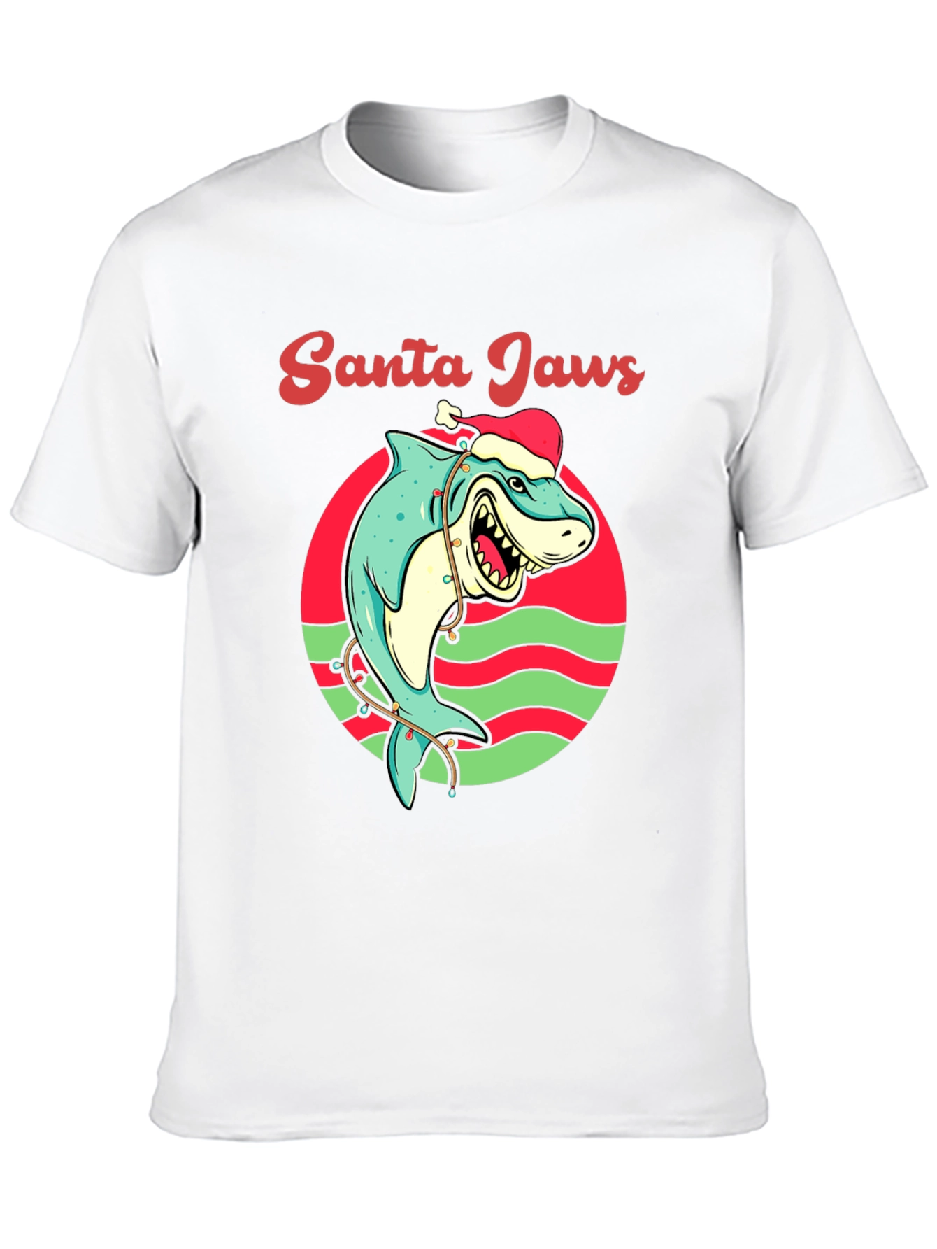 Santa Jaws Christmas T-Shirt