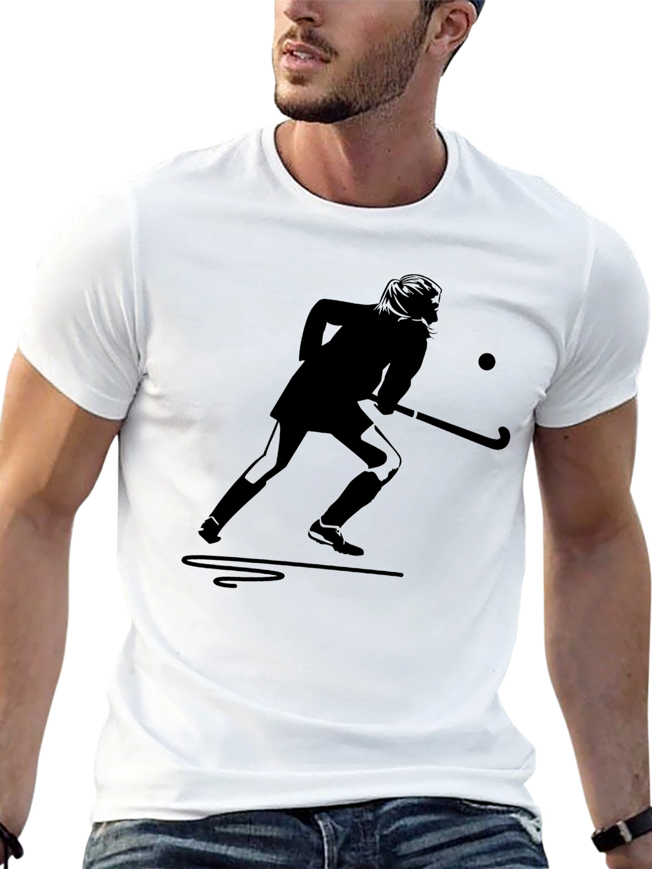 Field Hockey Player Graphic Tee