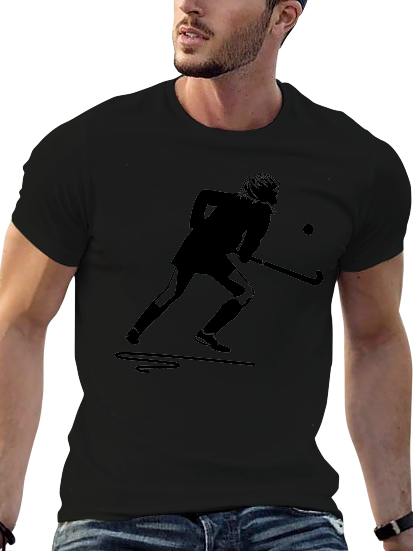Field Hockey Player Graphic Tee