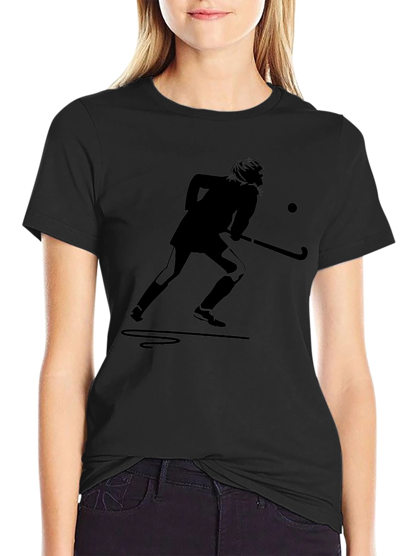 Field Hockey Player Graphic Tee