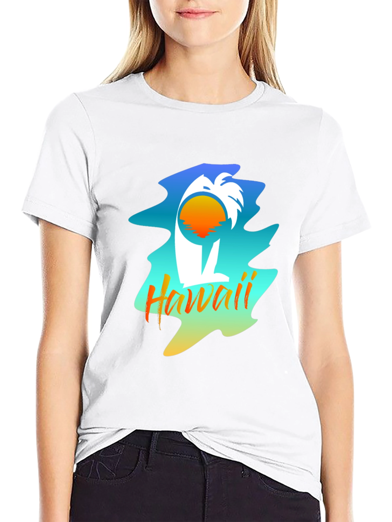 Hawaii Palm Tree Graphic Tee