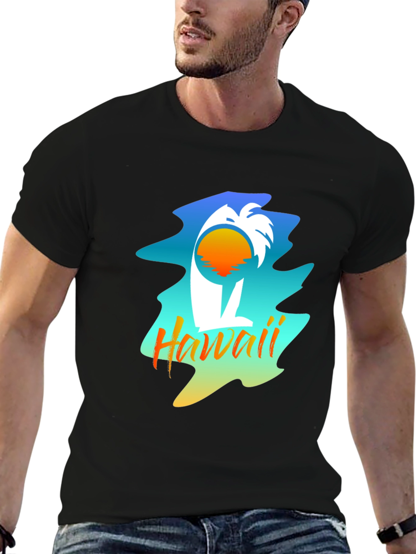 Hawaii Palm Tree Graphic Tee