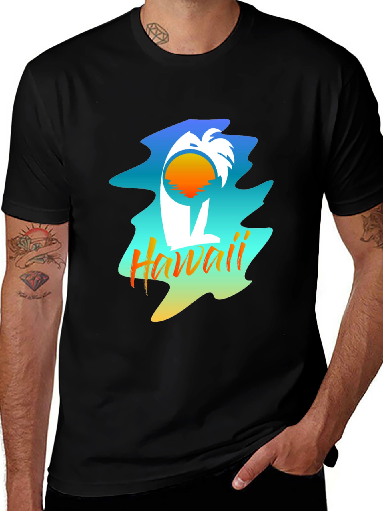Hawaii Palm Tree Graphic Tee