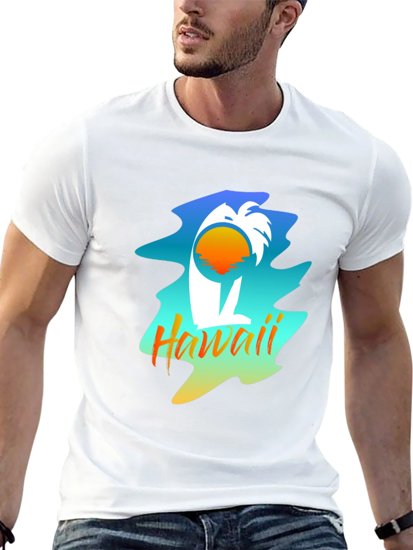 Hawaii Palm Tree Graphic Tee