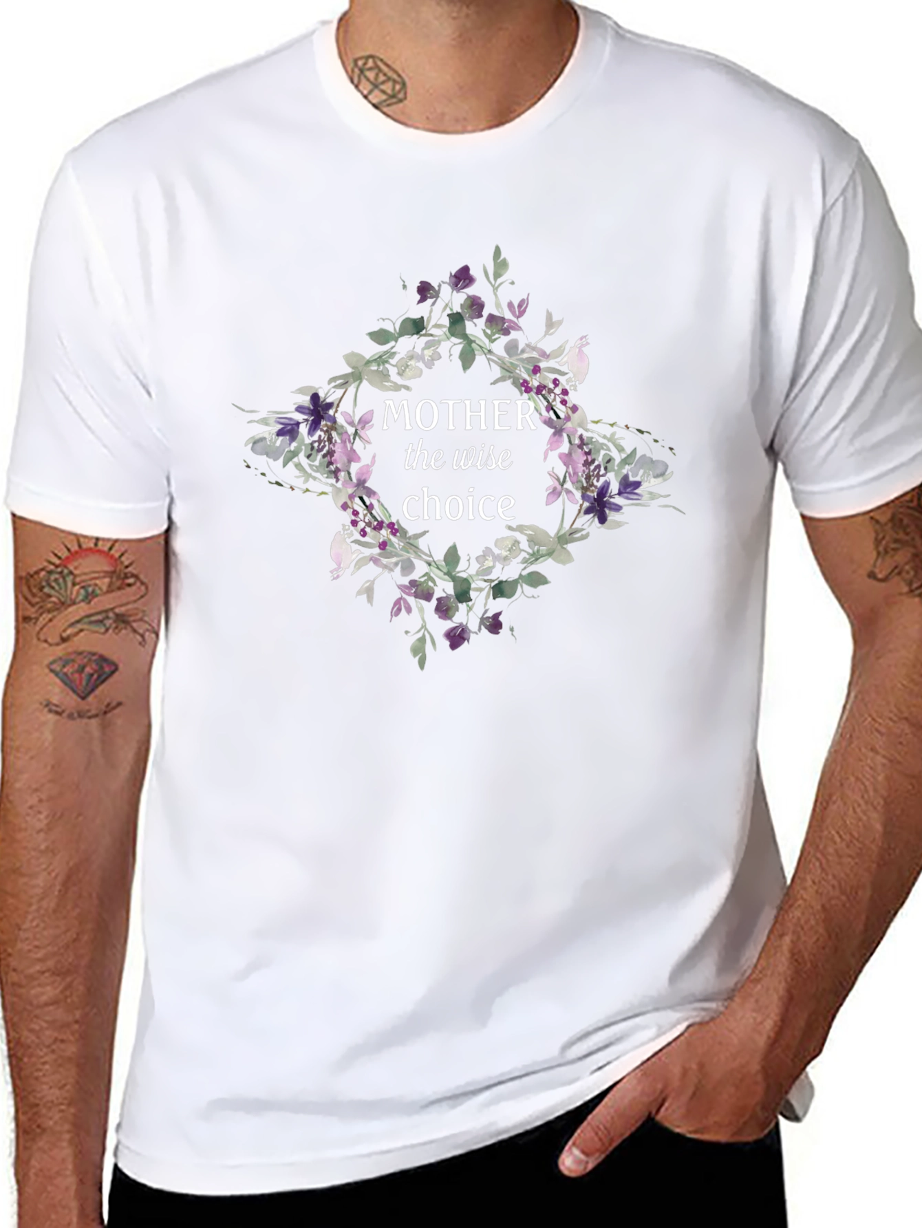 Mother The Wise Choice Floral Graphic Tee