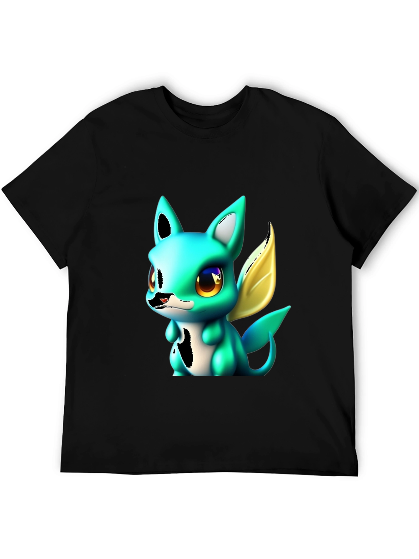 Cute Cartoon Creature Graphic T-Shirt