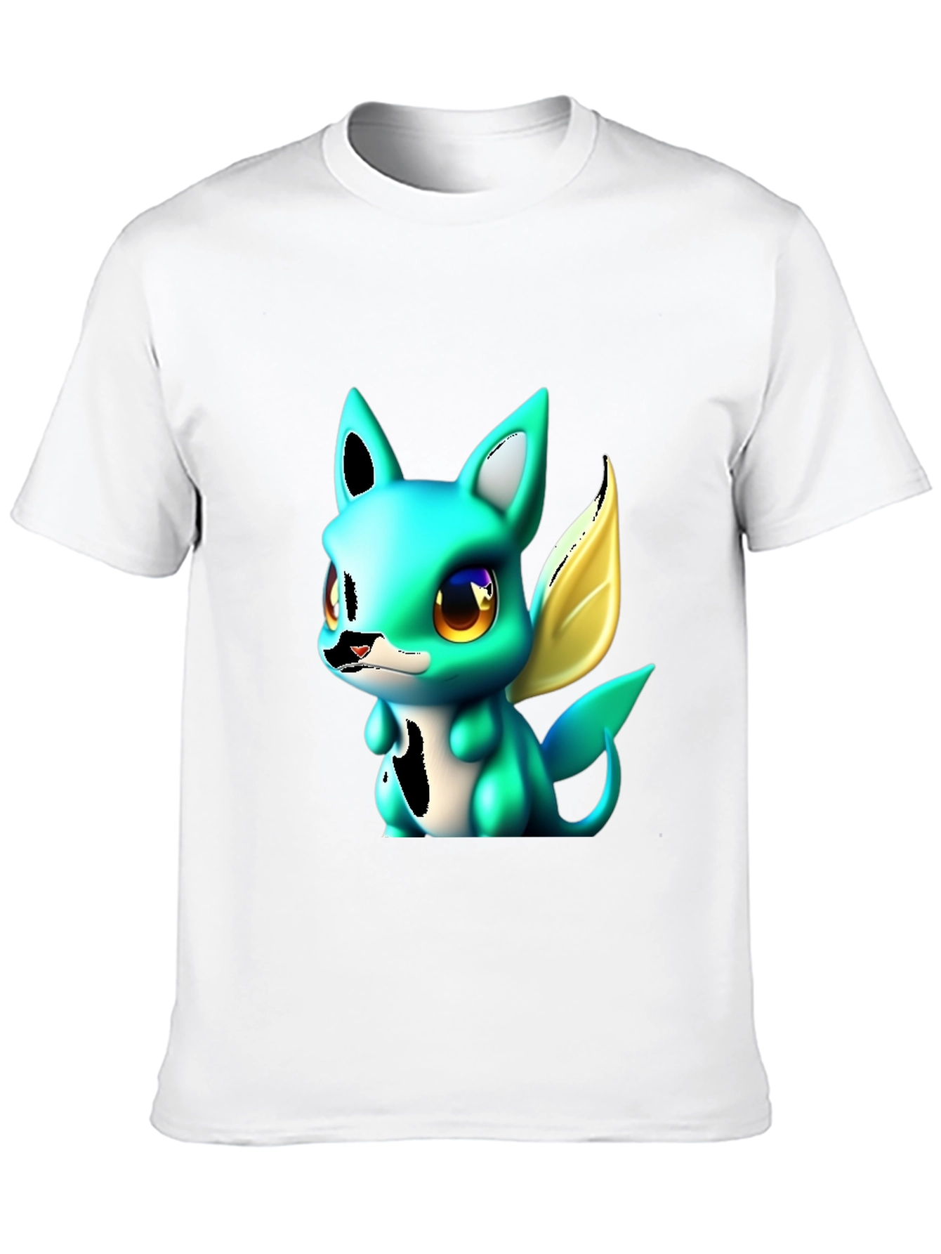 Cute Cartoon Creature Graphic T-Shirt
