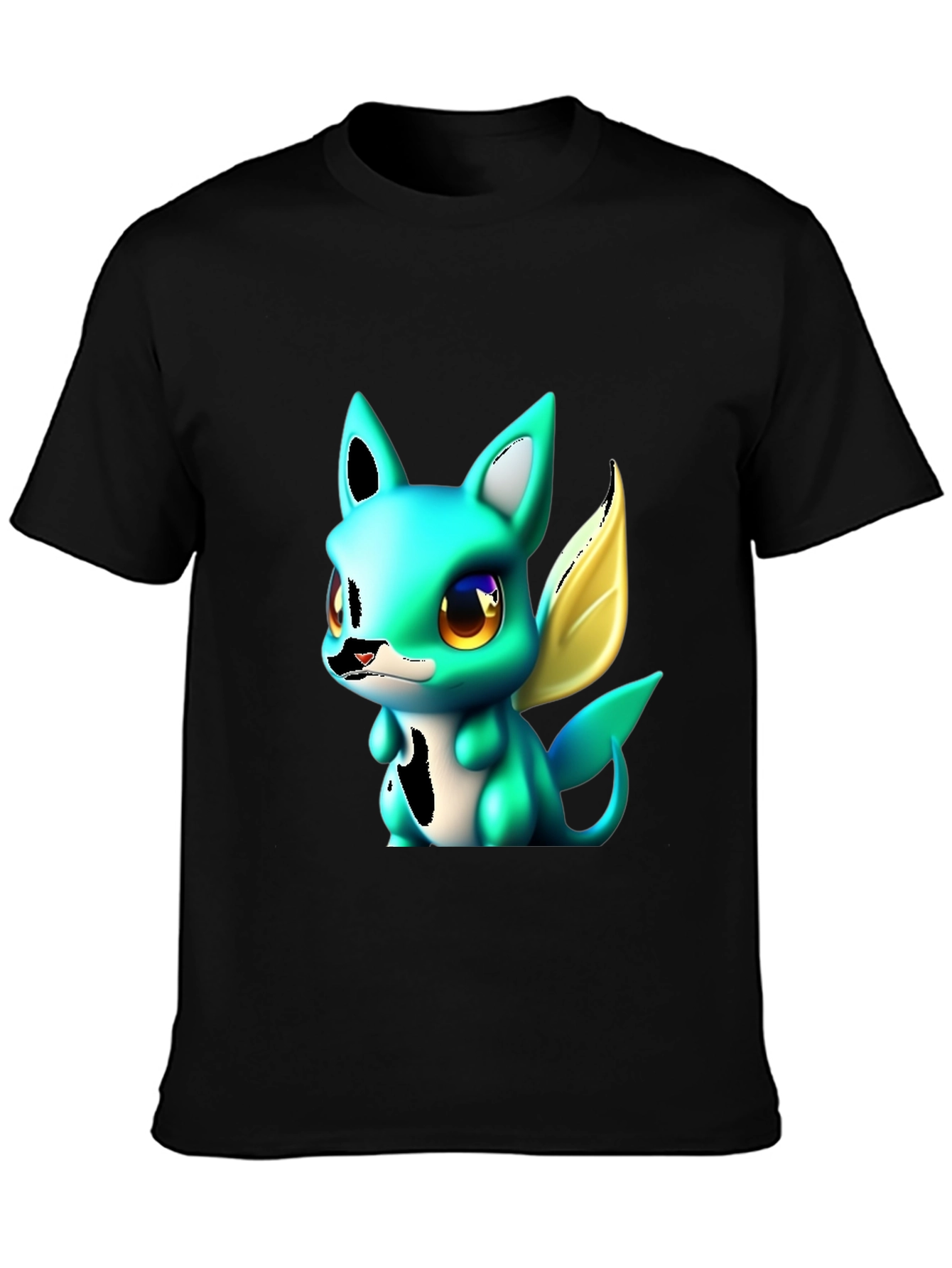 Cute Cartoon Creature Graphic T-Shirt