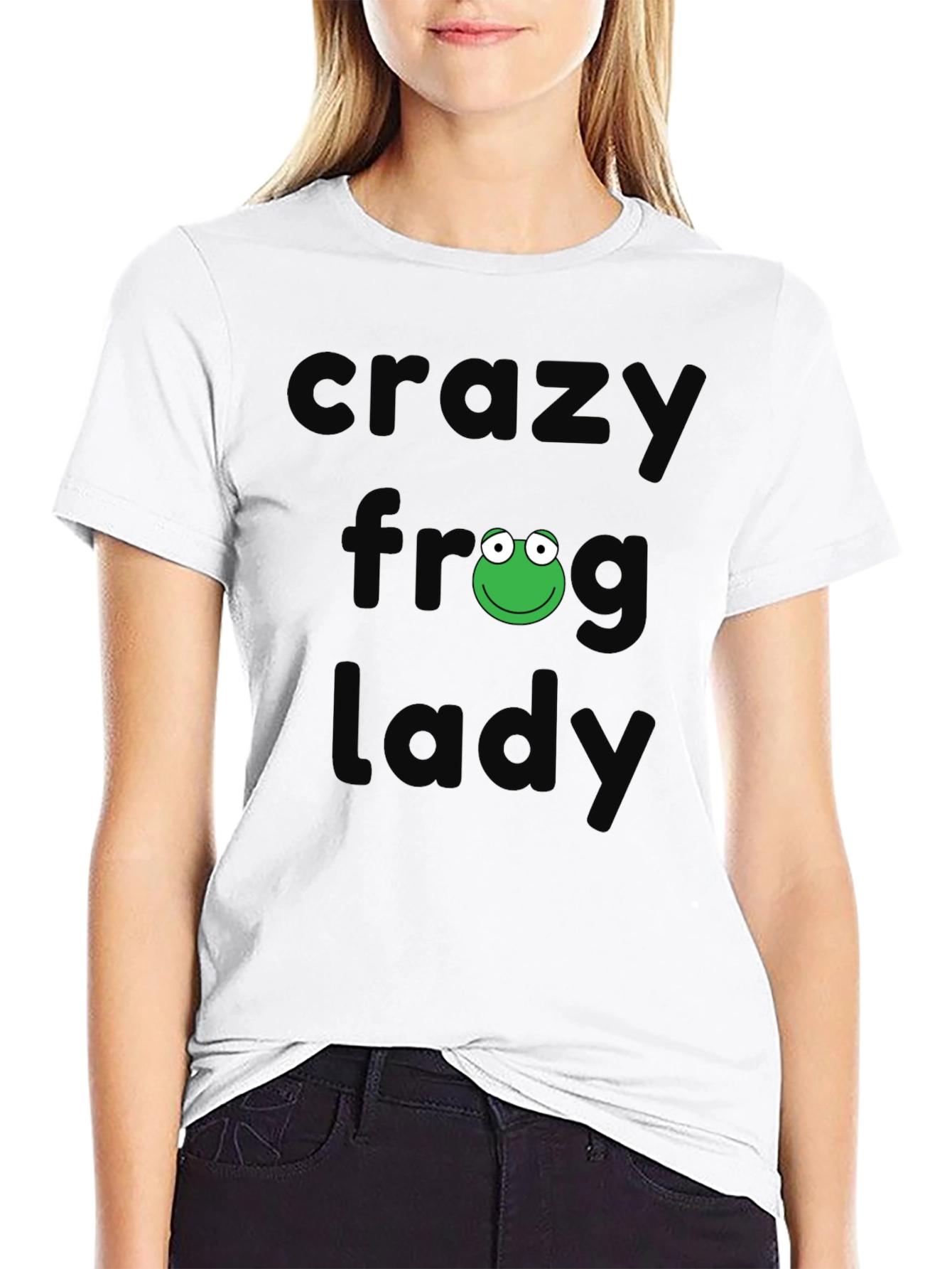 Crazy Frog Lady T-Shirt - Fun Novelty Tee