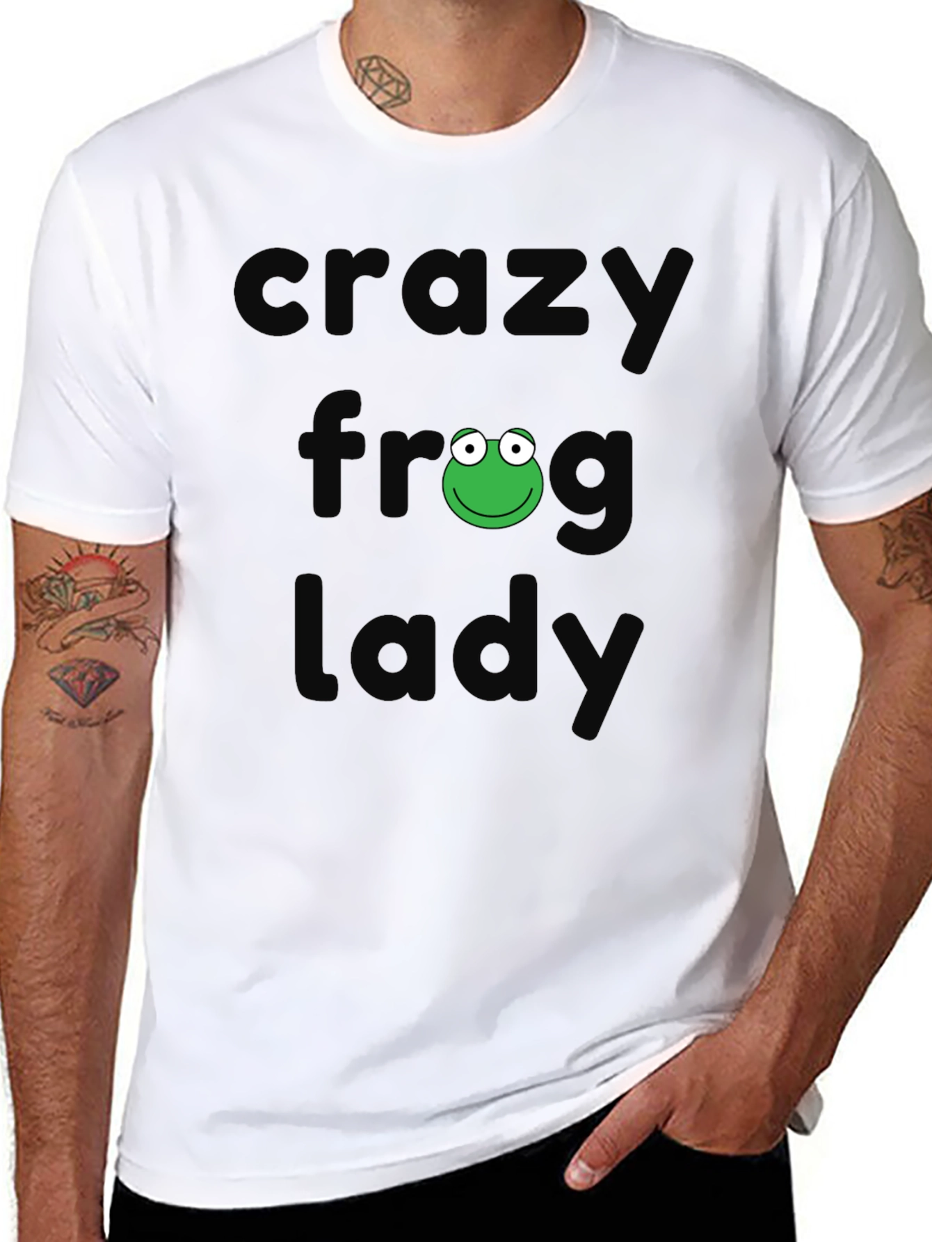 Crazy Frog Lady T-Shirt - Fun Novelty Tee