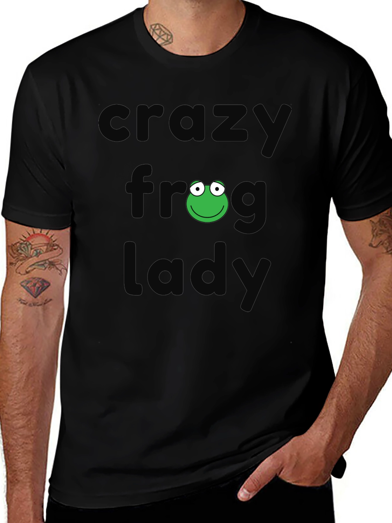 Crazy Frog Lady T-Shirt - Fun Novelty Tee