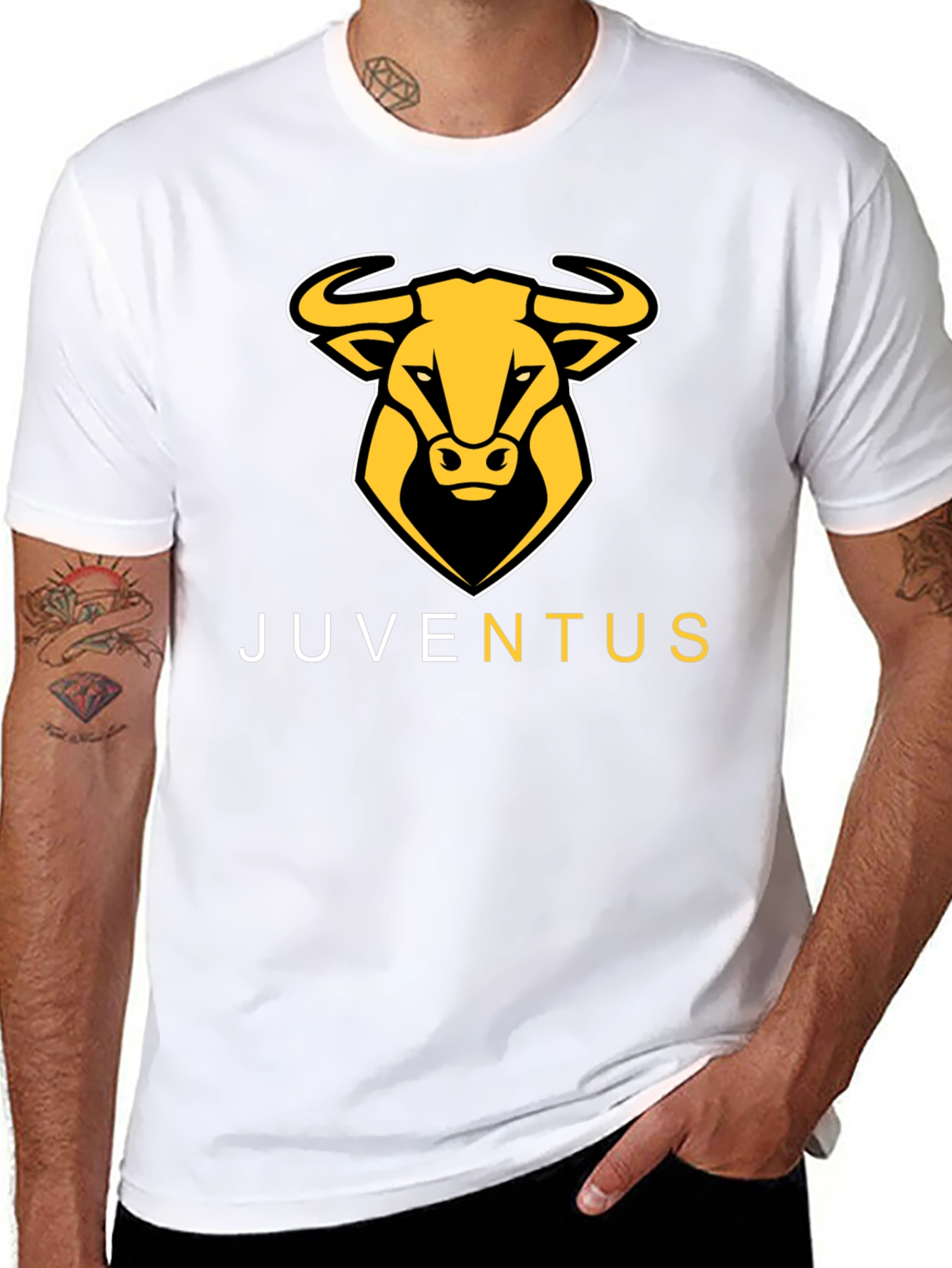Juventus Bull Logo Black T-Shirt