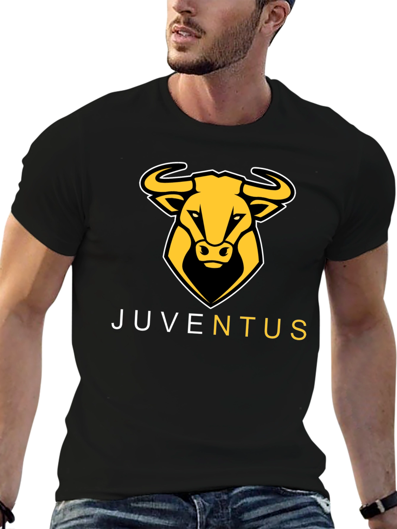 Juventus Bull Logo Black T-Shirt