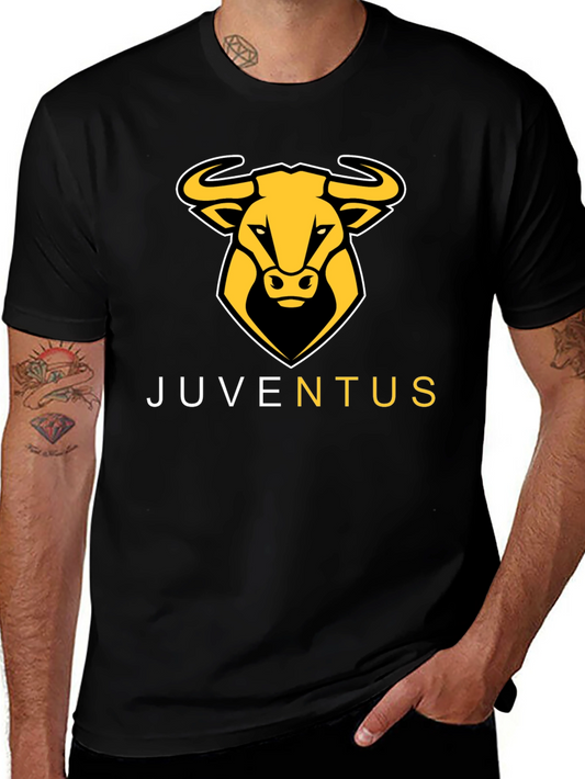 Juventus Bull Logo Black T-Shirt
