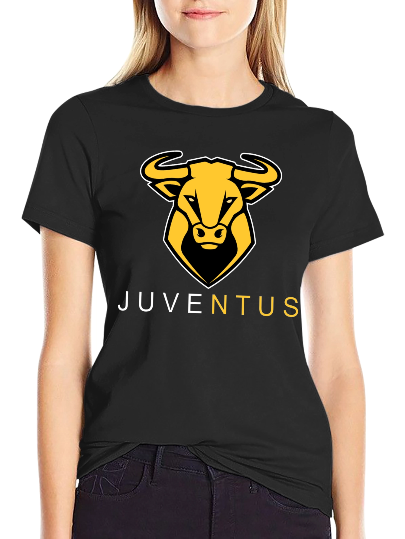 Juventus Bull Logo Black T-Shirt