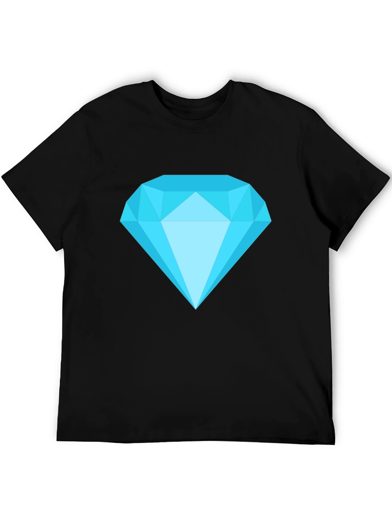 Diamond Graphic Black T-Shirt - Casual Style