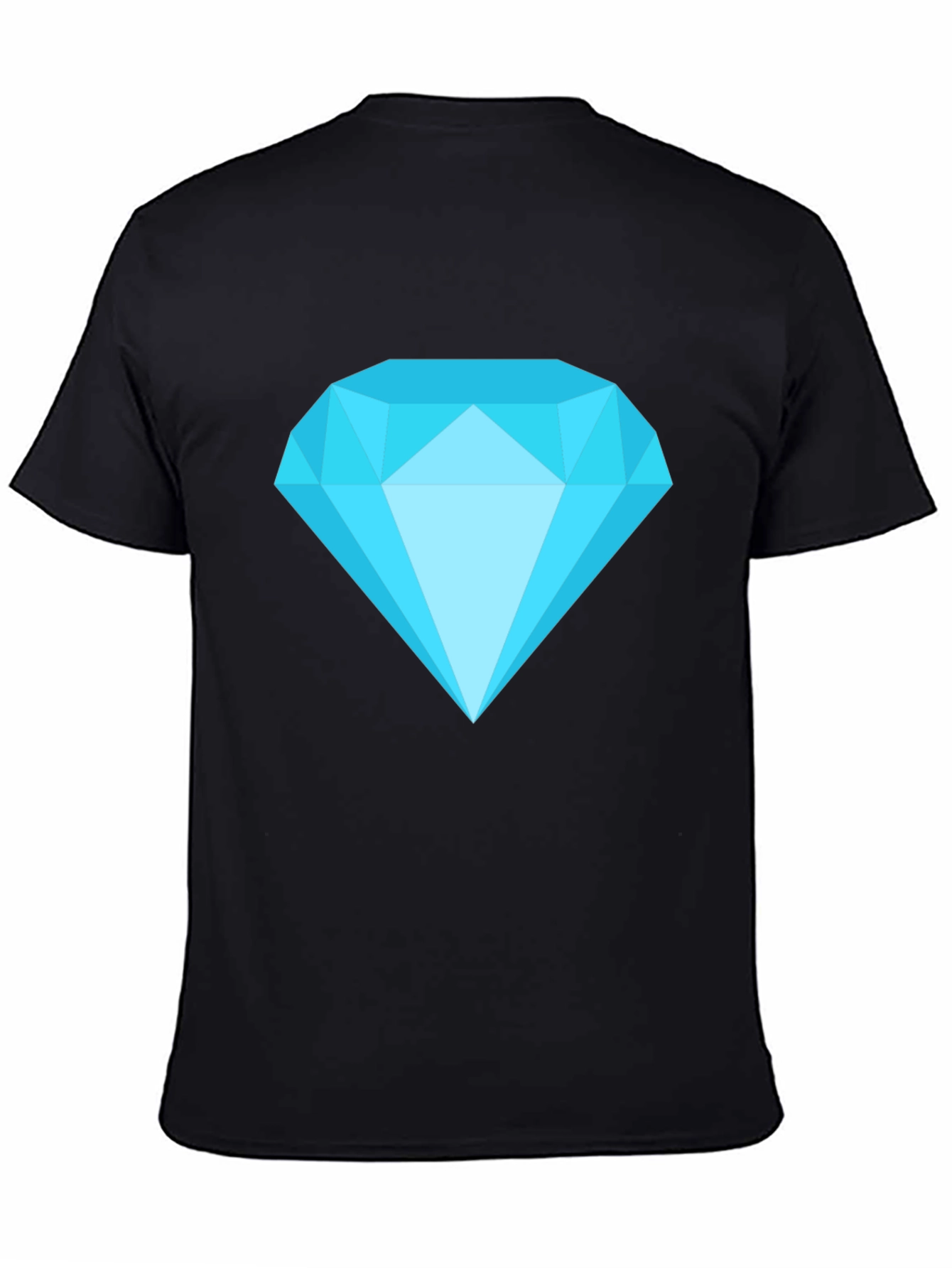 Diamond Graphic Black T-Shirt - Casual Style