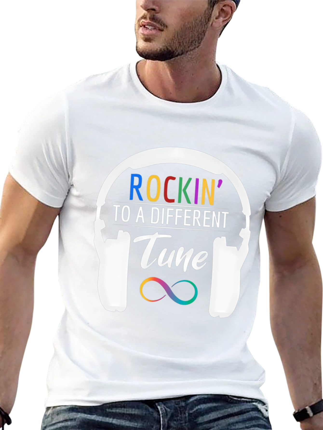 Rockin to a Different Tune Black T-Shirt