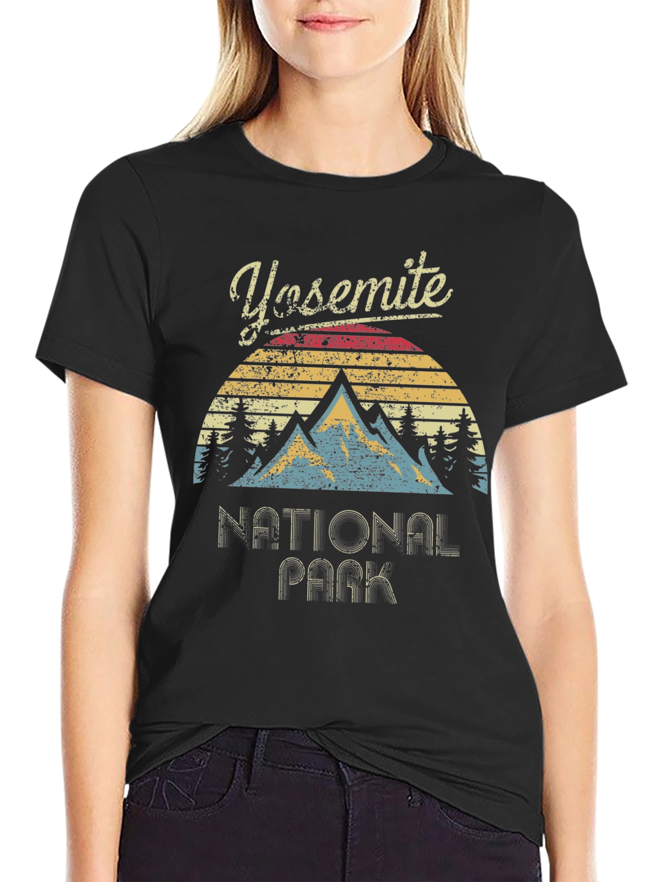 Yosemite National Park Retro Graphic T-Shirt