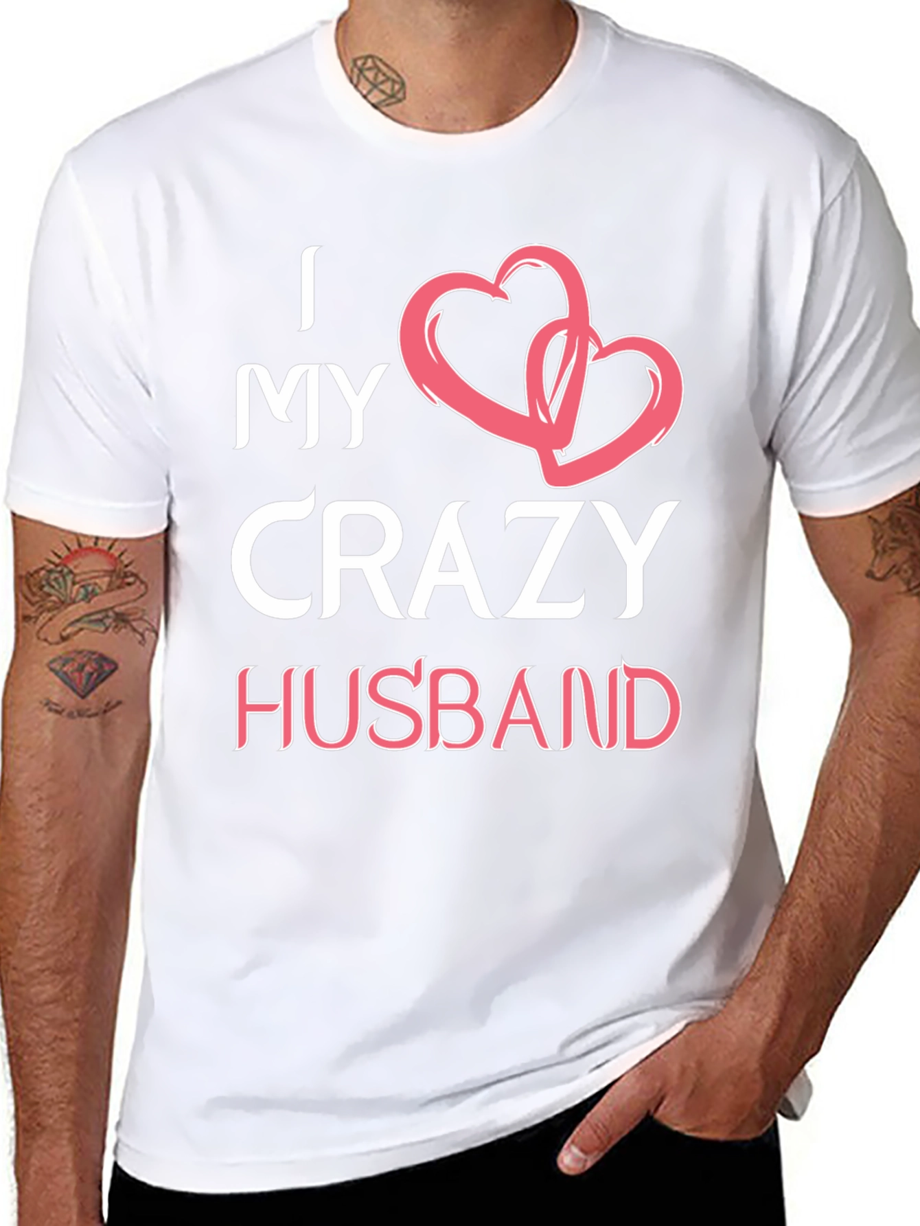 I Love My Crazy Husband Graphic T-Shirt